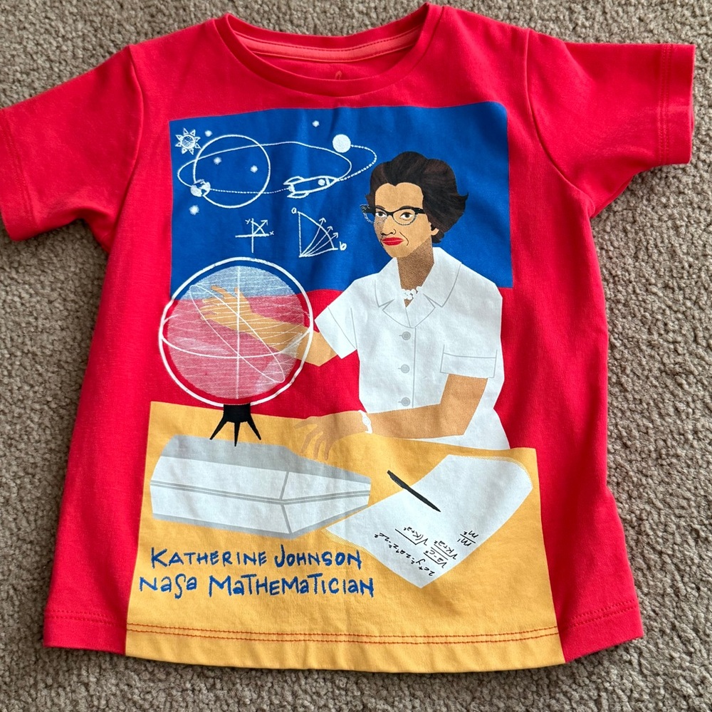 Katherine Johnson  Short Sleeve Tees with Graphic Design
